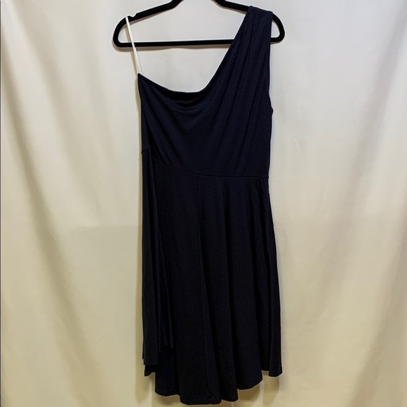 Sarin Mathews Dresses & Skirts - Navy One-Shoulder Asymmetrical Sundress